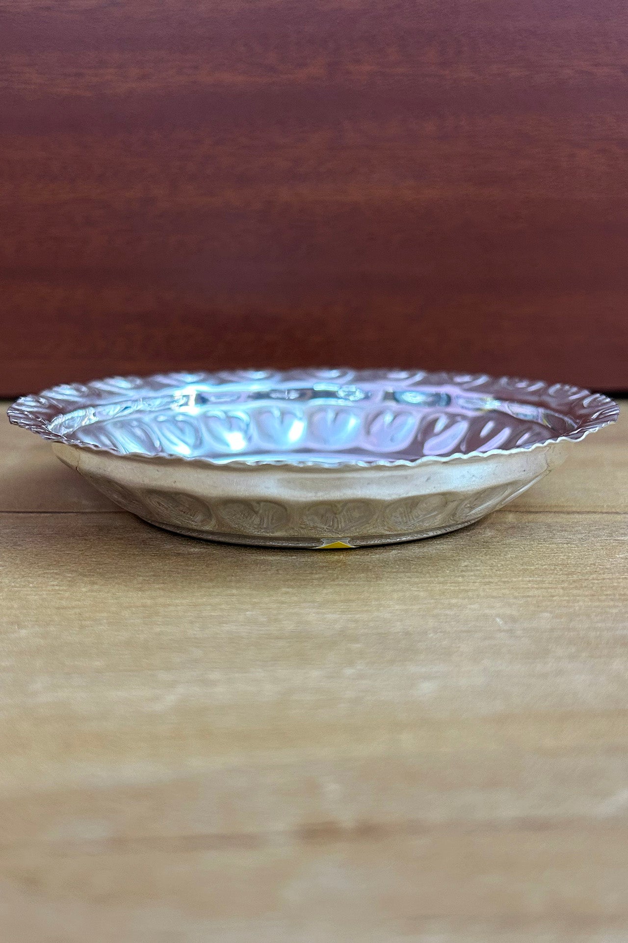 925 Sterling Silver 4 Inch Designer Plate (Design 34) - Elegant Tableware for Dining, Wedding Gifts & Home Decor