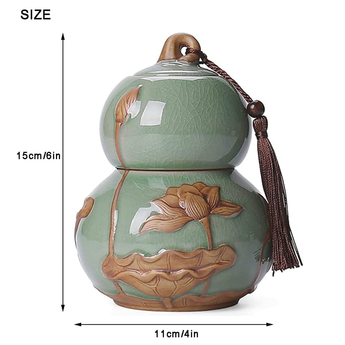 Premium Airtight Ceramic Storage Jars with Lids - Elegant Tea Canisters & Food Containers for Kitchen, Pantry & Home Decor | Perfect for Loose Leaf Tea, Coffee Beans, Spices & Dry Goods Storage