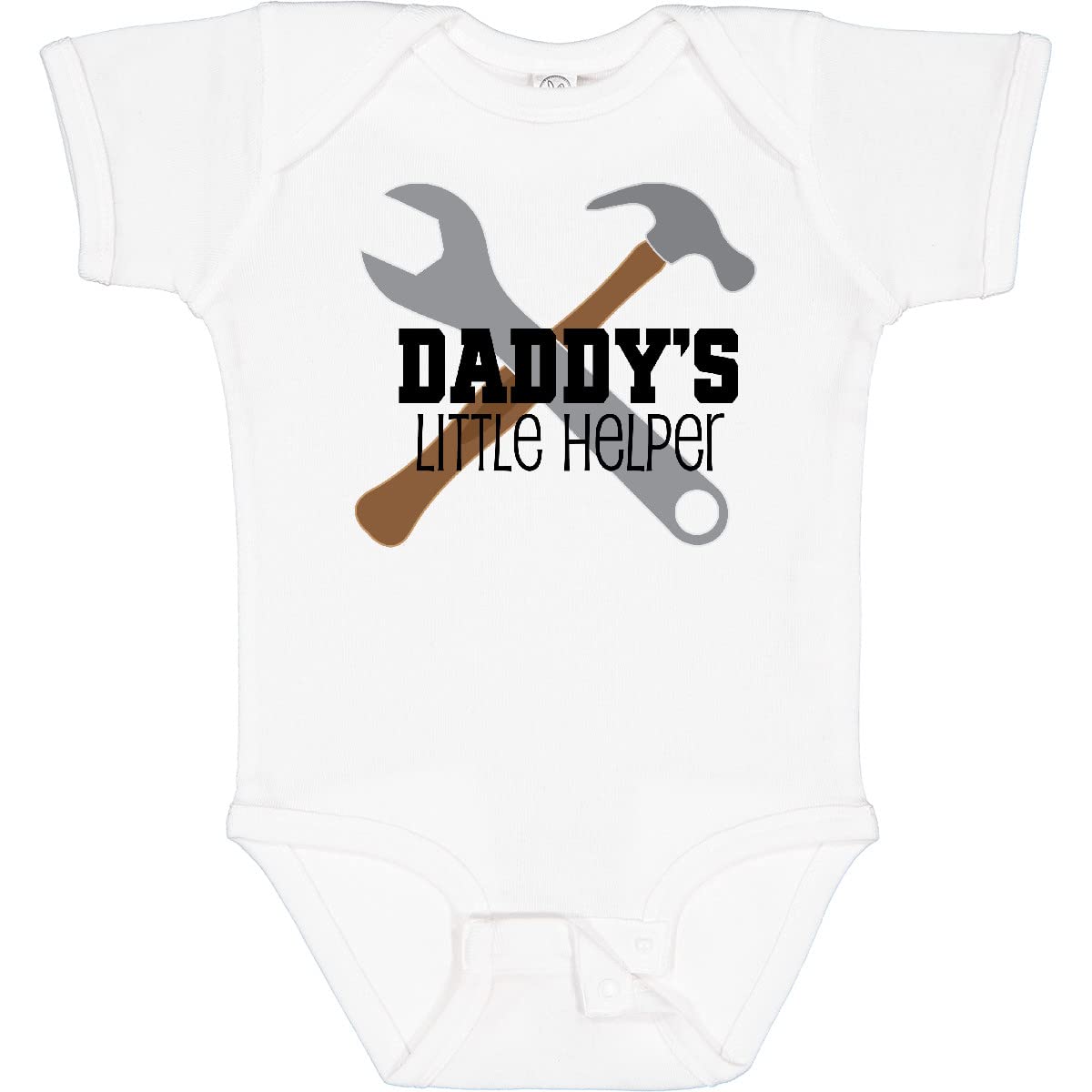 Inktastic Daddy's Little Helper Tool Set Baby Bodysuit - Cute Construction Theme Onesie for Newborns & Infants - Perfect for Father's Day, Baby Showers & Family Photos