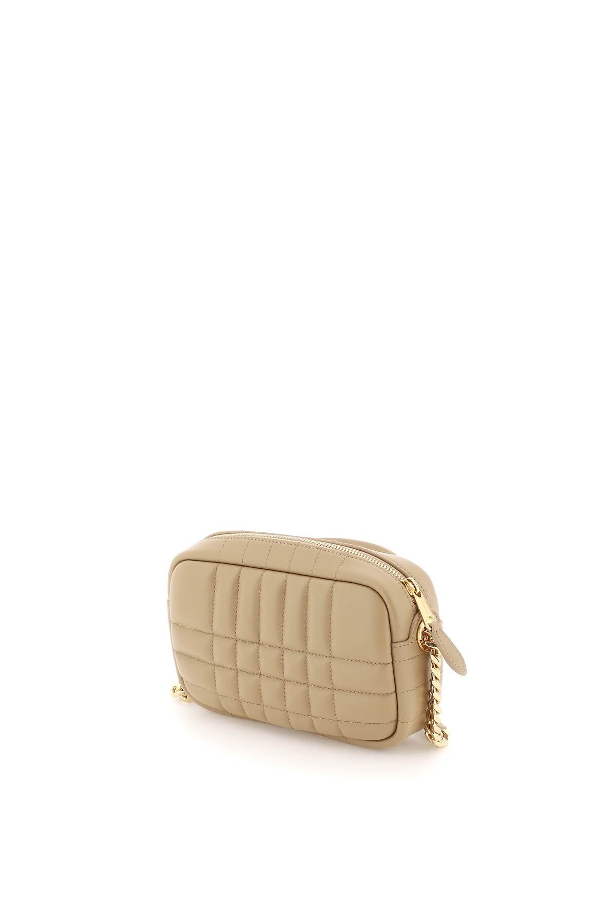 Burberry Quilted Leather Mini Lola Camera Bag - Stylish Crossbody Purse for Women, Perfect for Everyday Use, Travel & Special Occasions