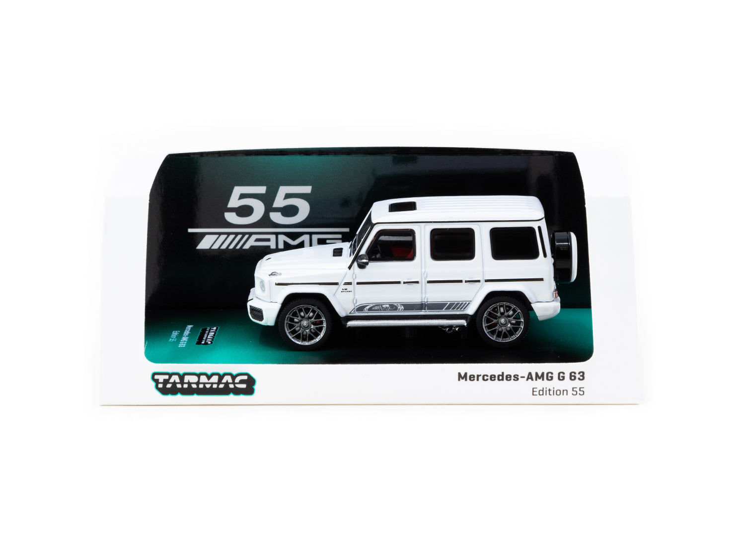 Tarmac Works 1/64 Scale Mercedes AMG G 63 Edition 55 Diecast Model Car - Collectible Miniature Vehicle for Display & Racing Scenes
