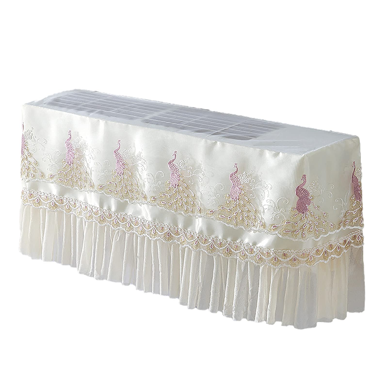 Xuptor Air Conditioner Cover for Wall Mounted Units - Washable, Stretchable, Pastoral Style AC Protector - Perfect for Indoor and Outdoor Use in Homes, Offices, and Restaurants