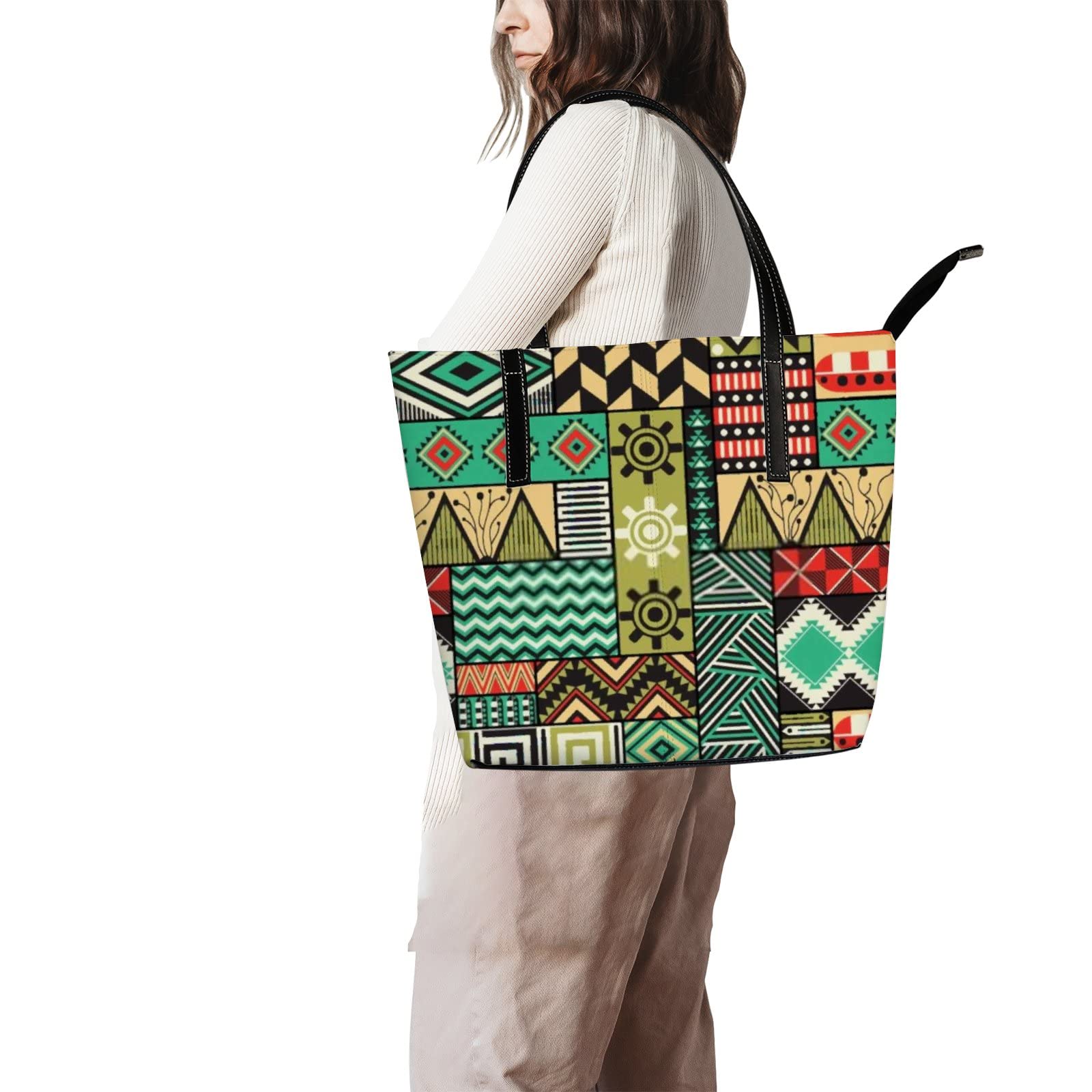 Premium Leather Tote Bag for Women - Stylish Crossbody Handbag with Spacious Compartment for Work, Travel & Everyday Use