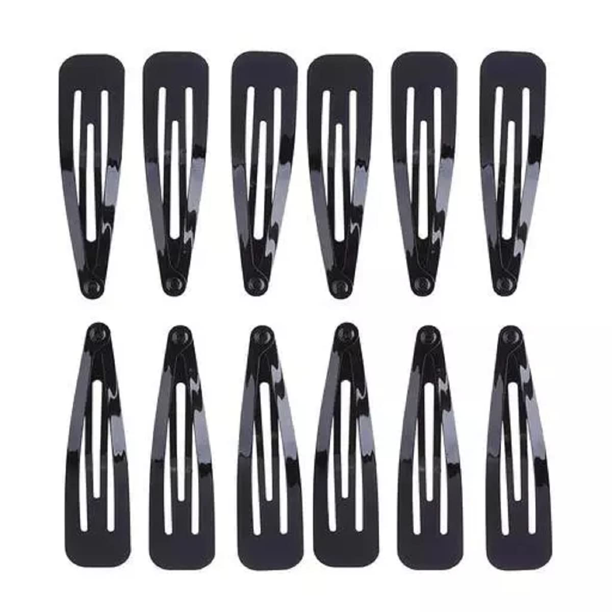 ZAUKY No Slip Hair Clips for Women - 12pc Metal Barrettes for Long Hair - Perfect for Work & Daily Use