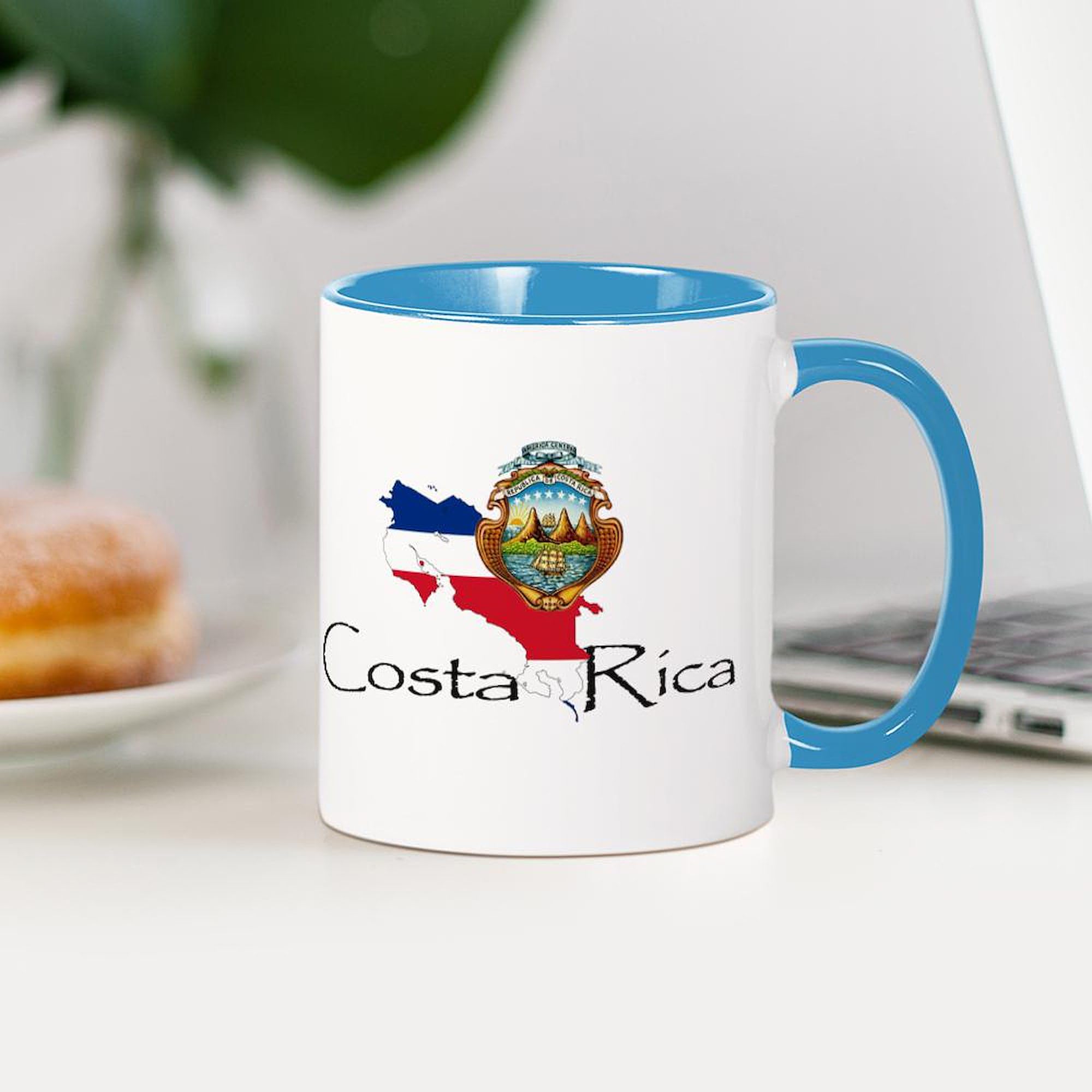 Costa Rica Ceramic Coffee Mug 11 oz (325 ml) - Perfect for Home, Office & Travel | Durable & Stylish Coffee Cup