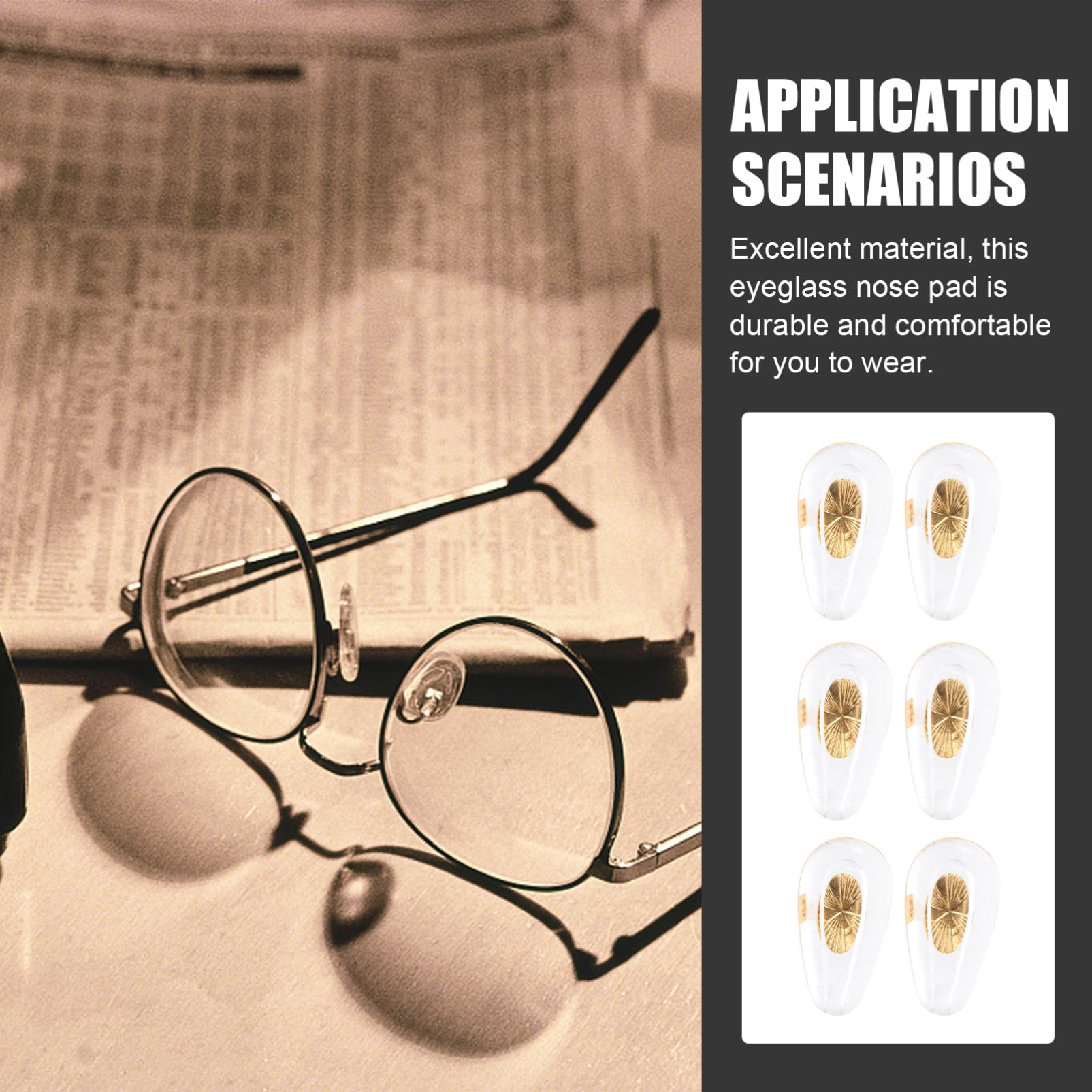 GLEAVI 15 Pairs Silicone Nose Pads for Glasses - Soft Comfortable Eyeglass Nose Support Pads, Universal Fit for Most Frames - Reduce Pressure & Prevent Slipping (Perfect for Reading, Working & Daily Wear)