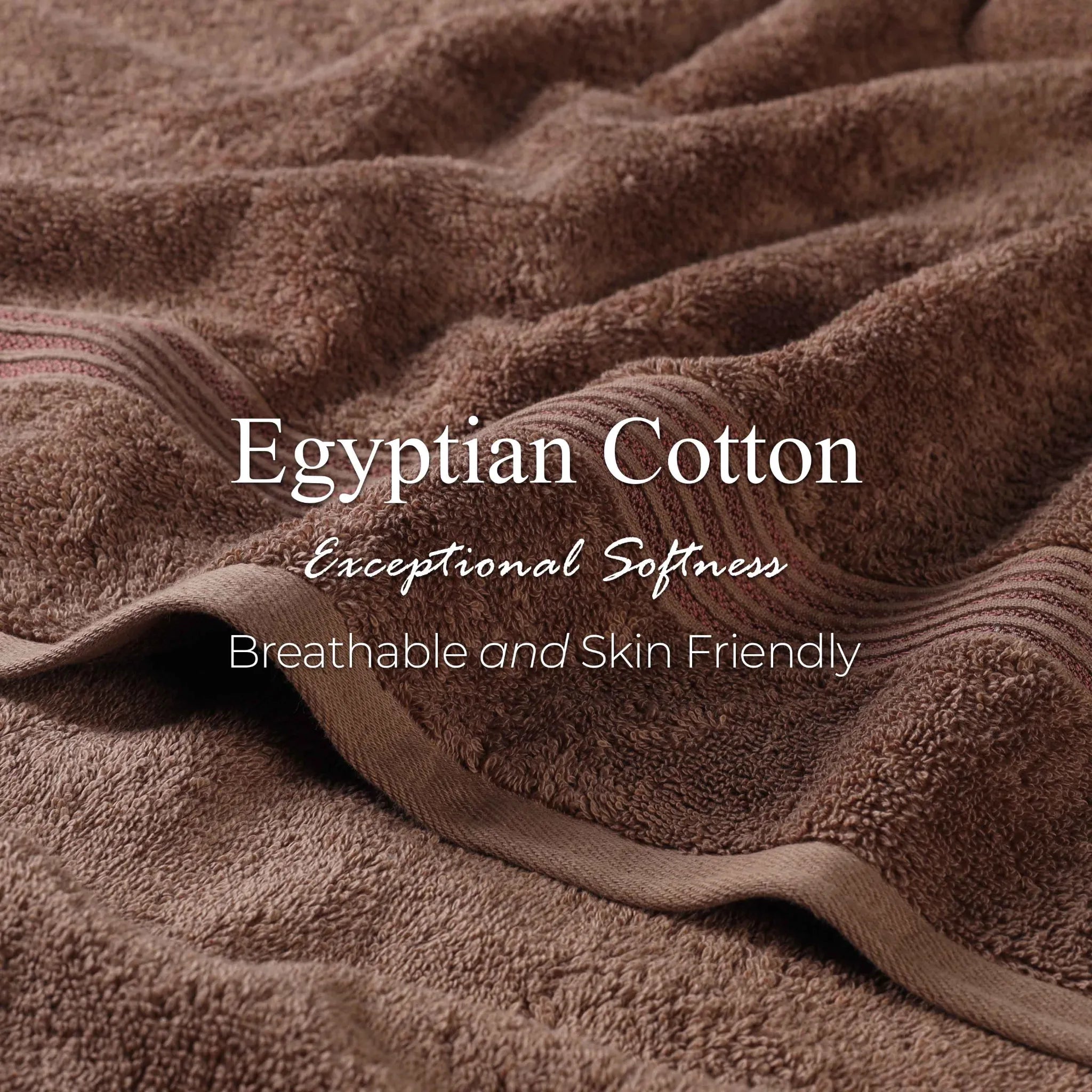 Premium 100% Egyptian Cotton Plush Hand Towels - Ultra Soft & Absorbent Bath Towel Set of 8 for Bathroom, Kitchen & Spa Luxury (24x16 Inches)