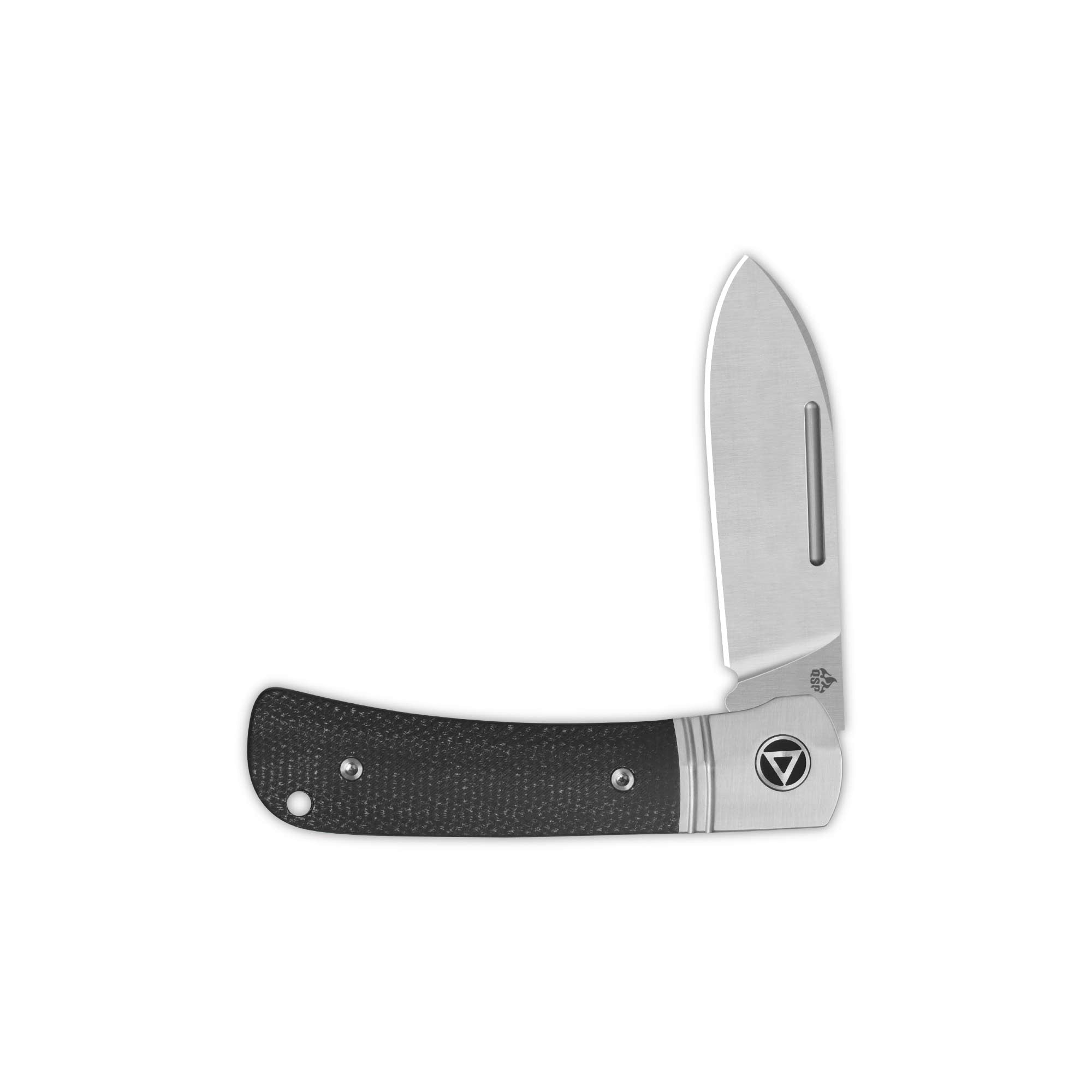 QSP Hedgehog Slip Joint Pocket Knife - 14C28N Stainless Steel Blade with Micarta Handle - Spear Point Design - Perfect for EDC, Camping, Hiking & Outdoor Adventures