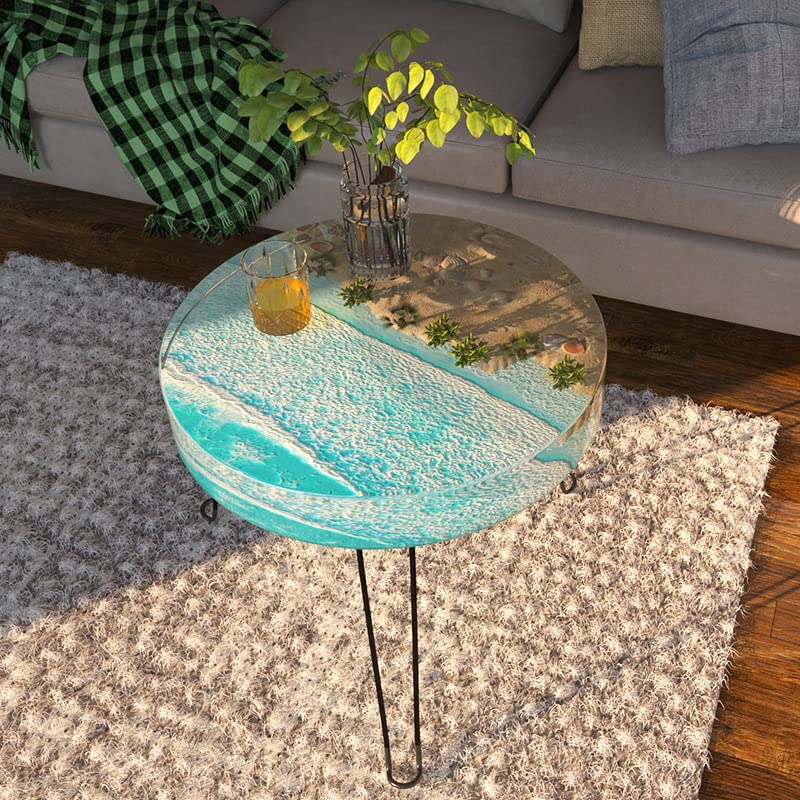 20 Inch Round Silicone Resin Table Molds with 3 Hairpin Legs - DIY Epoxy Resin Topdesk Mold for River Tables, Charcuterie Boards, and Home Decor - Perfect for DIY Art Projects, Wedding Centerpieces, and Modern Home Decoration