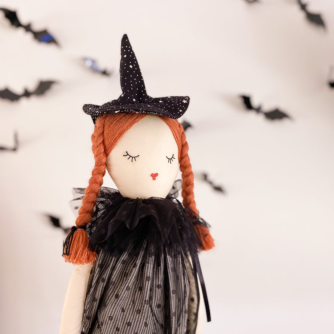 Tabitha Witch Doll - Handcrafted Collectible for Halloween Decor & Witchcraft Altar - Perfect for Spooky Home Decor, Witch Lover Gifts & Themed Parties