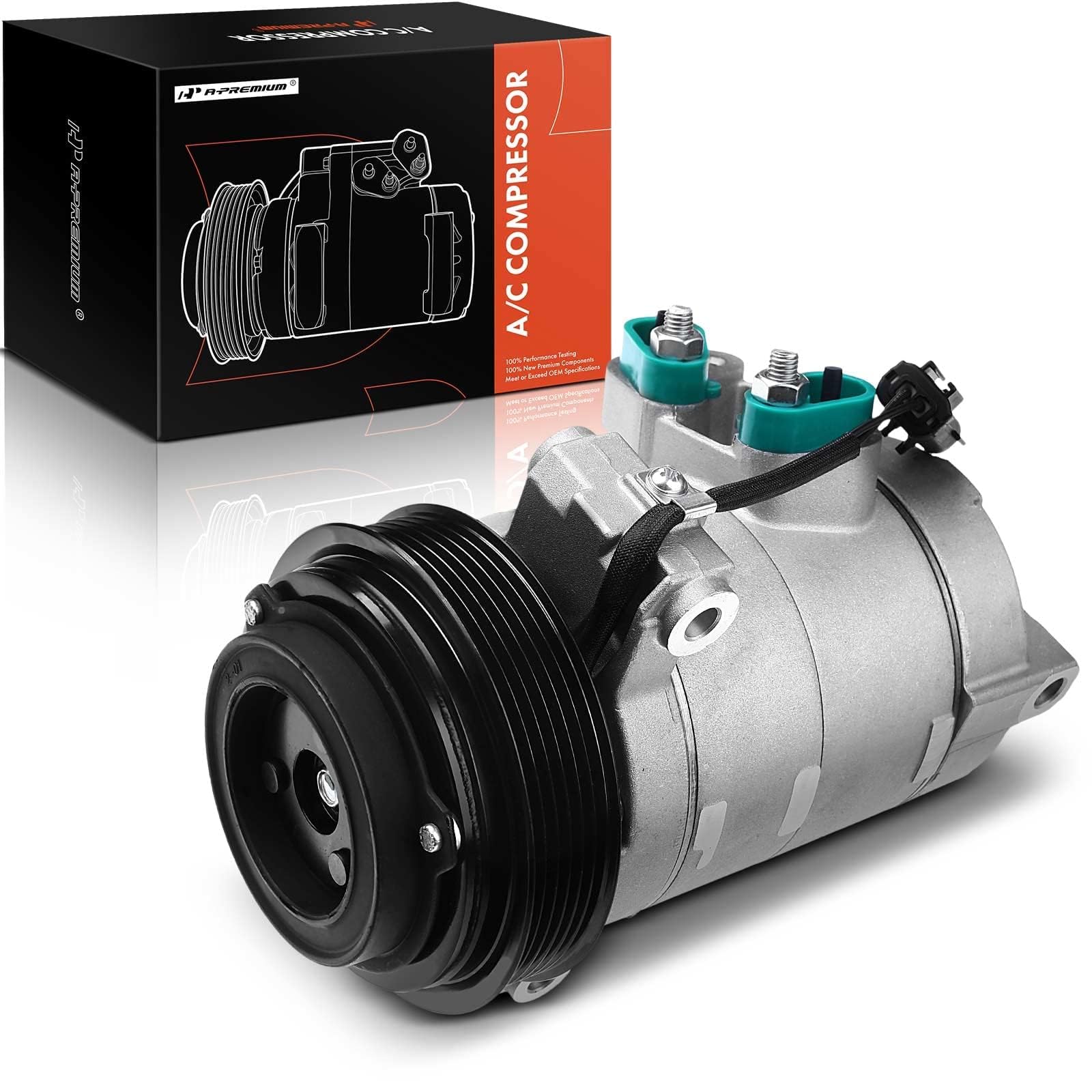 Premium AC Compressor with Clutch for 2007-2011 Dodge Nitro 4.0L - DKS17D Style 6-Groove Replacement Part - Perfect for Summer Cooling & Auto AC System Repair