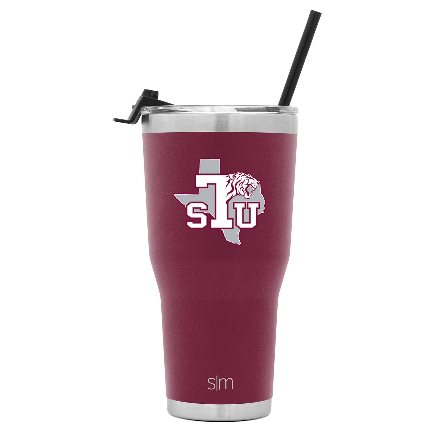 Insulated Stainless Steel Collegiate Cruiser Tumbler with Flip Lid & Straw - 20oz Leakproof Travel Mug for School, Work & Outdoor Activities