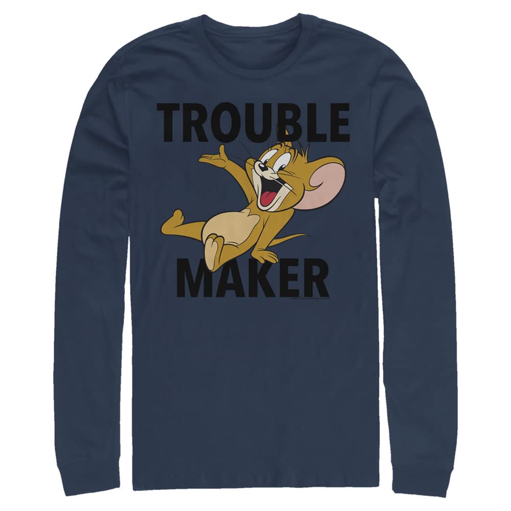 Harry Potter & Tom & Jerry Men's Big & Tall Long Sleeve Graphic Tee Shirt - Casual Wear for Fans, Halloween Costume, and Gift Idea