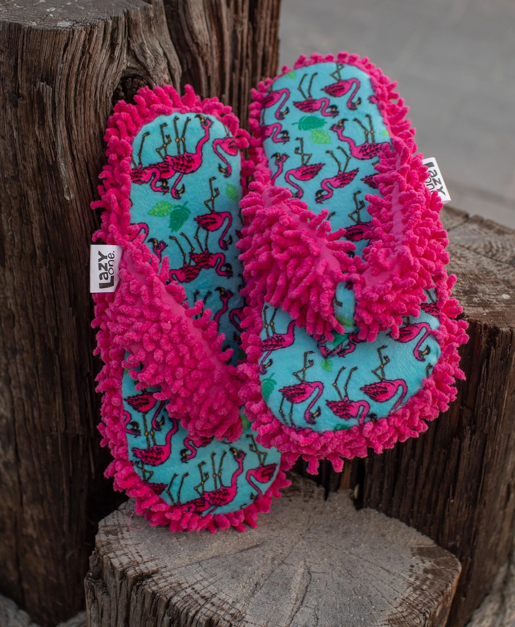 Lazy One Spa Flip-Flop Slippers for Women & Girls - Cozy Fuzzy House Slippers for Relaxation, Spa Days & Home Comfort - Perfect Gift for Her