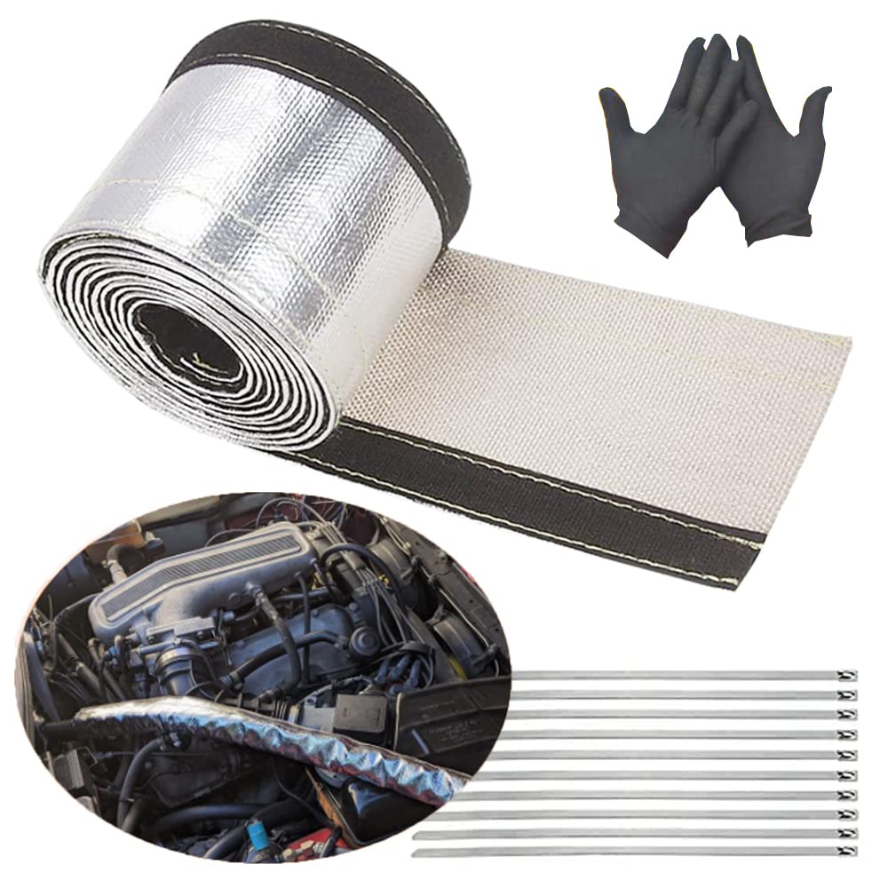 High-Temperature Aluminized Heat Shield Sleeve - 1/2