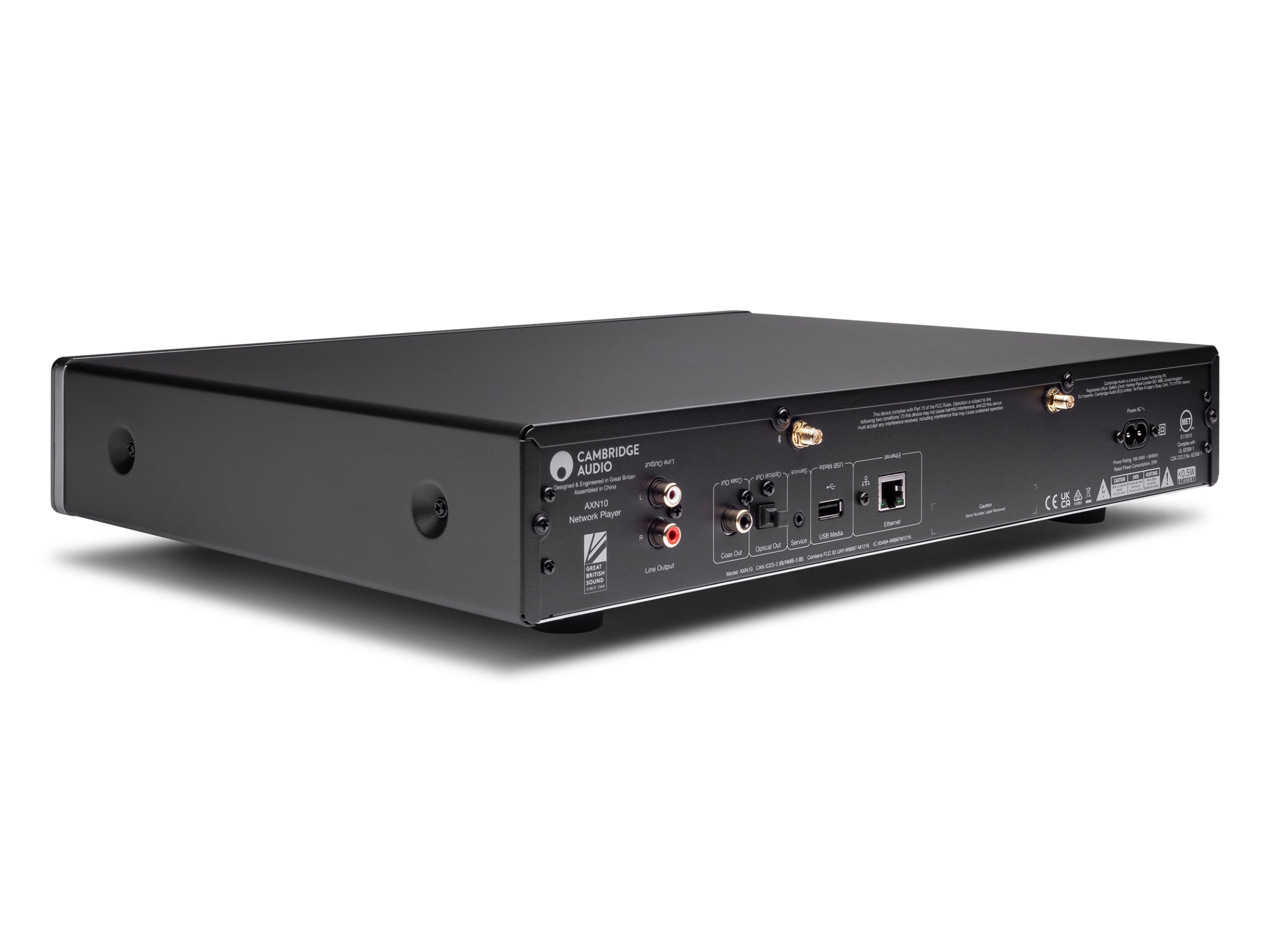 Cambridge Audio AXN10 Hi-Fi Network Streamer - Wireless Music Player with High-Resolution Audio, Bluetooth, and Multi-Room Streaming | Perfect for Home Audio Systems and Music Enthusiasts