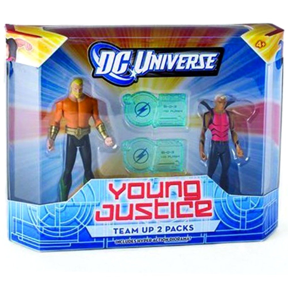 DC Universe Young Justice Aquaman & Aqualad Action Figure Set - 7-Inch Collectible Figures with Accessories - Perfect for Display, Gifts, and Superhero Play Scenes