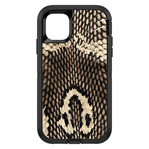 Brown Tan Snake Skin Texture On Black Case