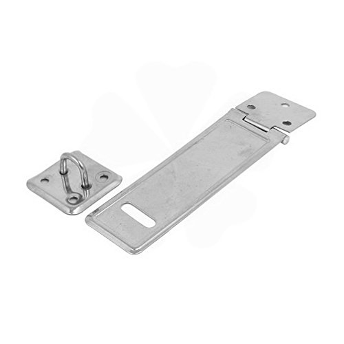 4.5 Inch Heavy Duty Metal Hasp Staple Latch - Secure Cupboard, Gate, Door & Furniture - Rust-Resistant Padlock Lock for Home, Garage & Outdoor Use