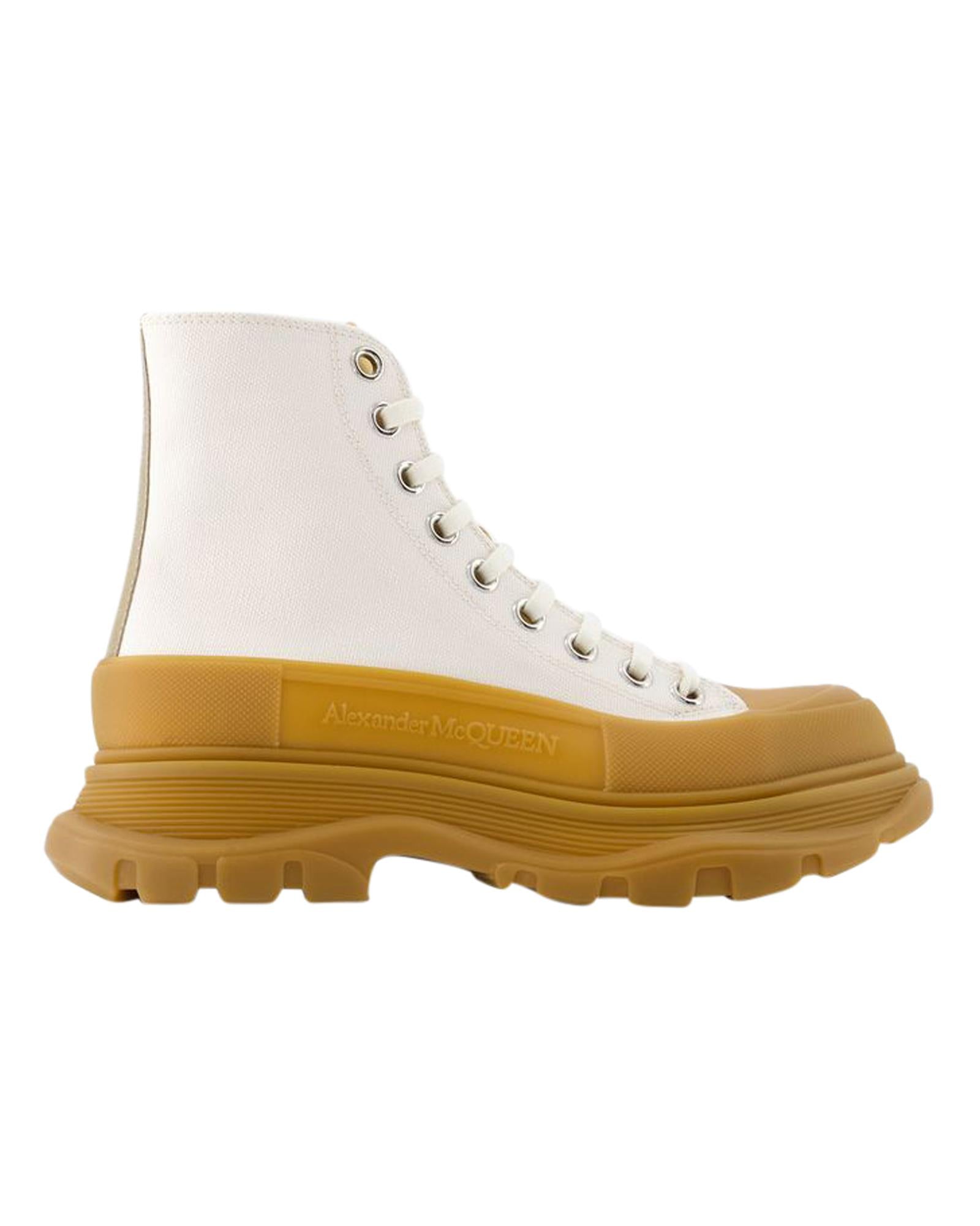 Women's Beige Calfskin Ankle Boots with Non-Slip Rubber Sole - Comfortable Casual & Office Wear for Fall/Winter