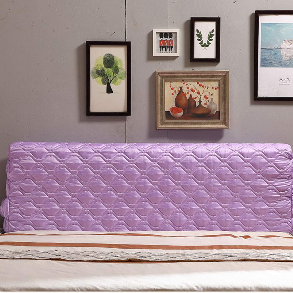 YURASIKU Quilted Beige Headboard Cover - Thick Soft Bed Headboard Protector for Full, Queen & King Size Beds - Fits Leather & Wooden Headboards - Perfect for Bedroom Decor & Protection