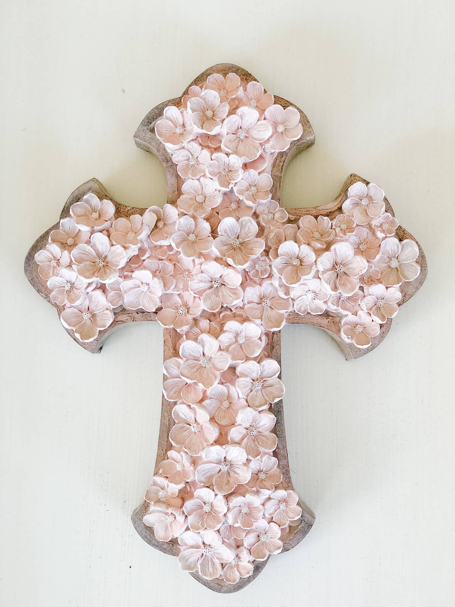 Floral Cross Pendant Necklace - Elegant Religious Jewelry for Women - Perfect for Church, Weddings & Everyday Wear