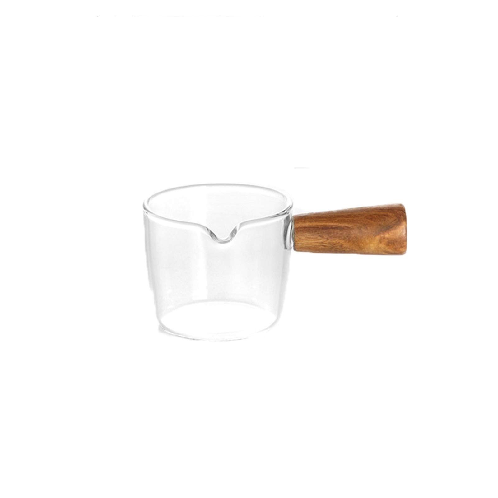 Classic Glass Gravy Boat with Handle - 100ml Mini Creamer Pitcher for Coffee, Milk, Sauce & Kitchen Serving | Perfect for Dining, Entertaining & Restaurants