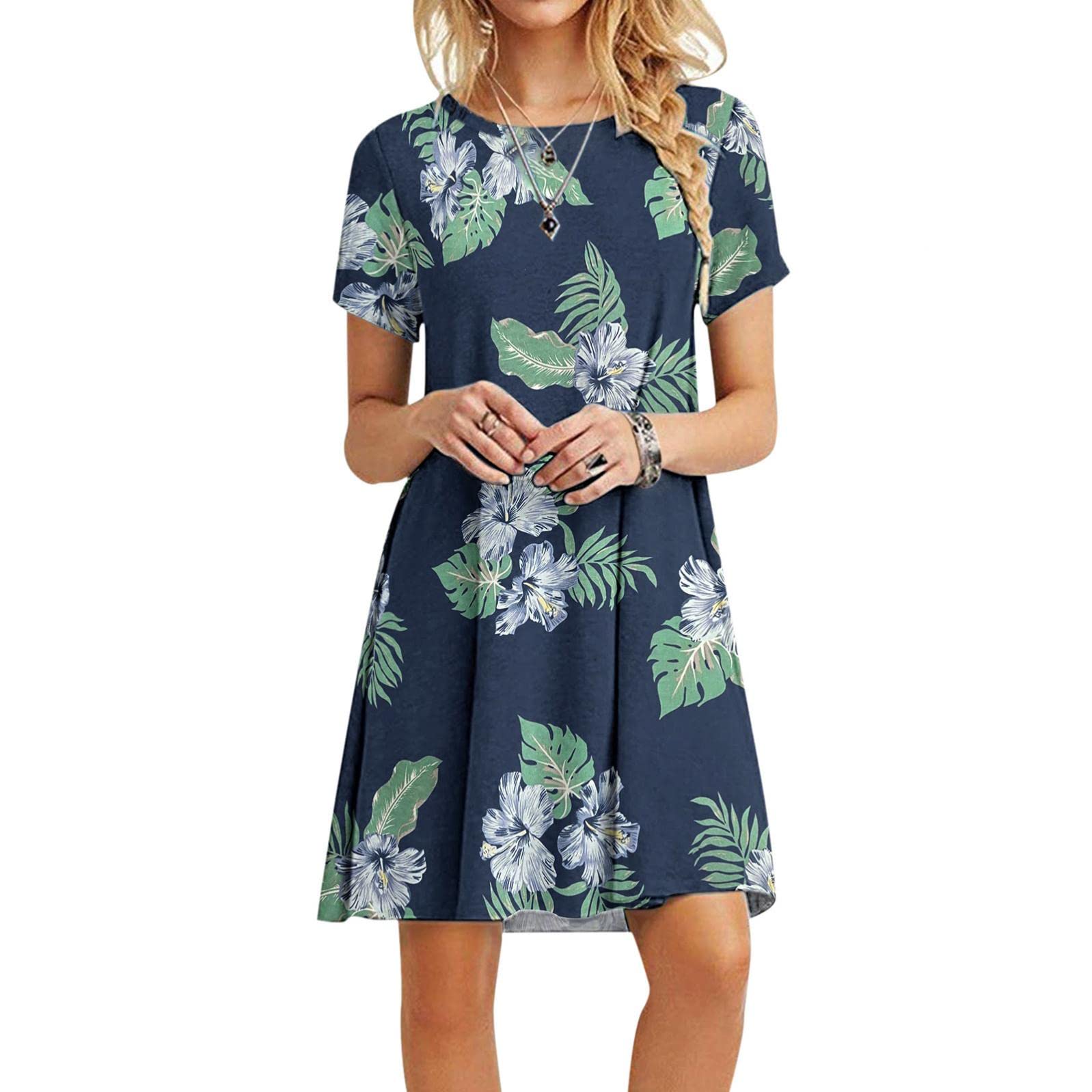 FABIURT Women's Summer Dresses 2023 - Casual Loose Flowy Boho Maxi Dress, Sexy Beach Cover Up for Vacation, Pool Party & Outdoor Date Night