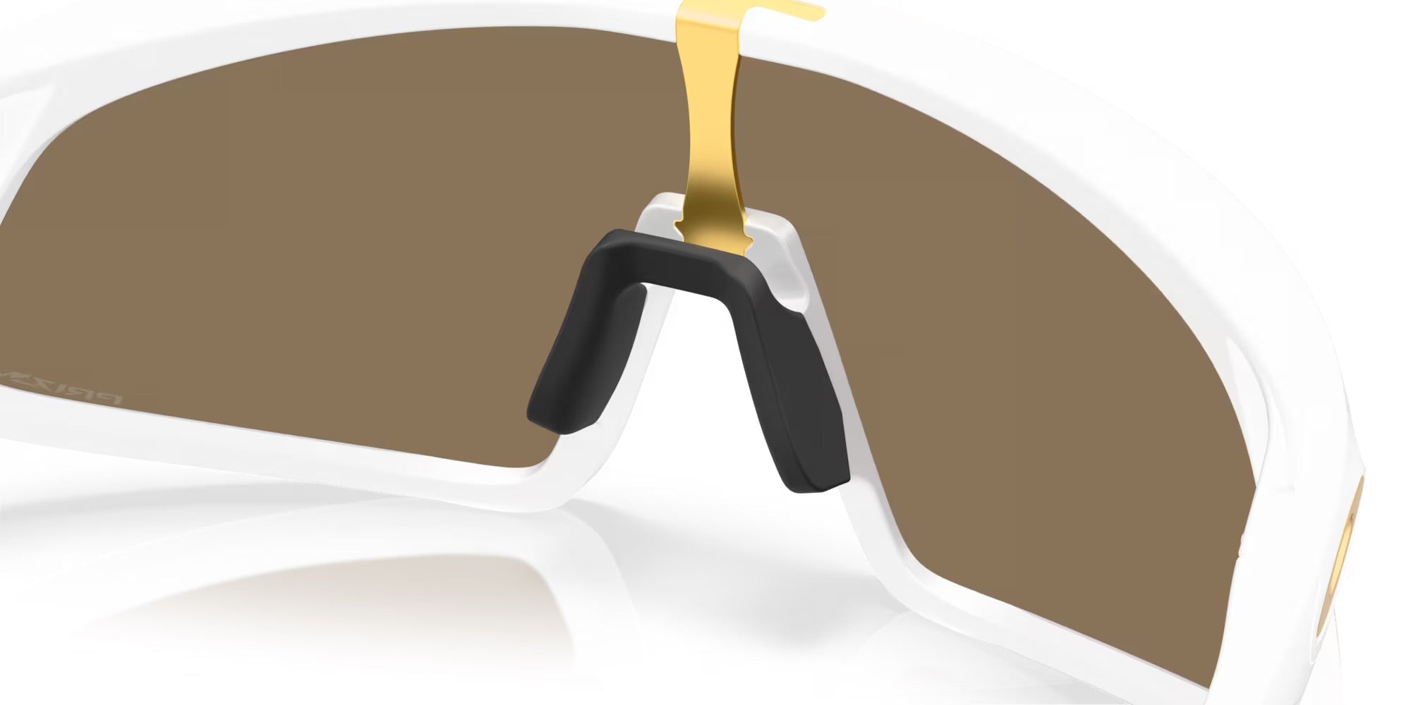 Oakley RSLV Matte White Prizm 24K Sunglasses - Polarized Sports & Outdoor Sunglasses for Running, Cycling, and Driving - UV Protection & Anti-Glare Lenses