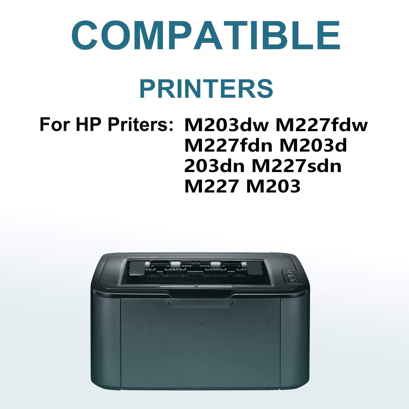 5-Pack Black High-Capacity Toner Cartridge Replacement for HP 30A (CF230A) - Compatible with HP M203dw/M227fdw/M227fdn Laser Printers - Perfect for Home Office & Small Business Printing Needs