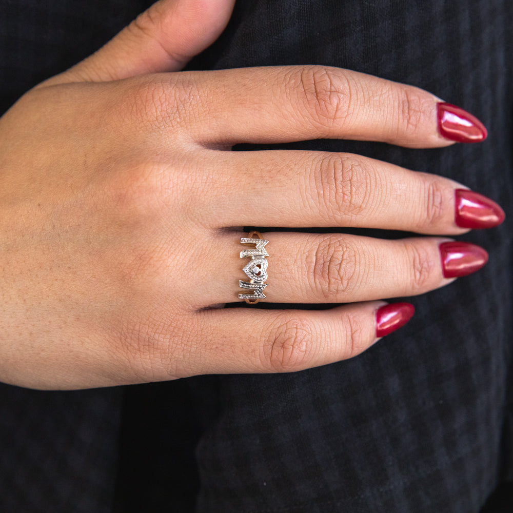 9ct Yellow Gold Diamond Ring for Women - Elegant & Timeless Jewelry Gift for Engagement, Anniversary, or Special Occasions