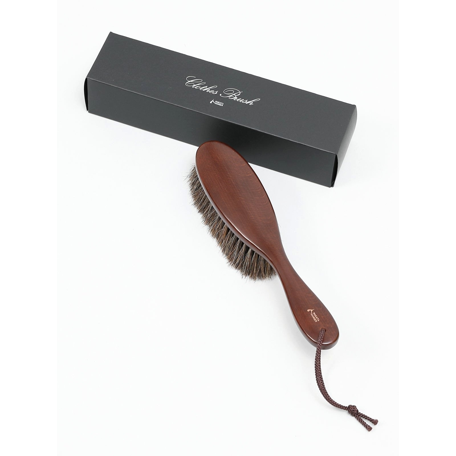 Premium Natural Bristle Clothes Brush with Beech Wood Handle - Gentle Fabric Care for Suits, Coats & Delicate Garments - Perfect for Wardrobe Maintenance & Travel