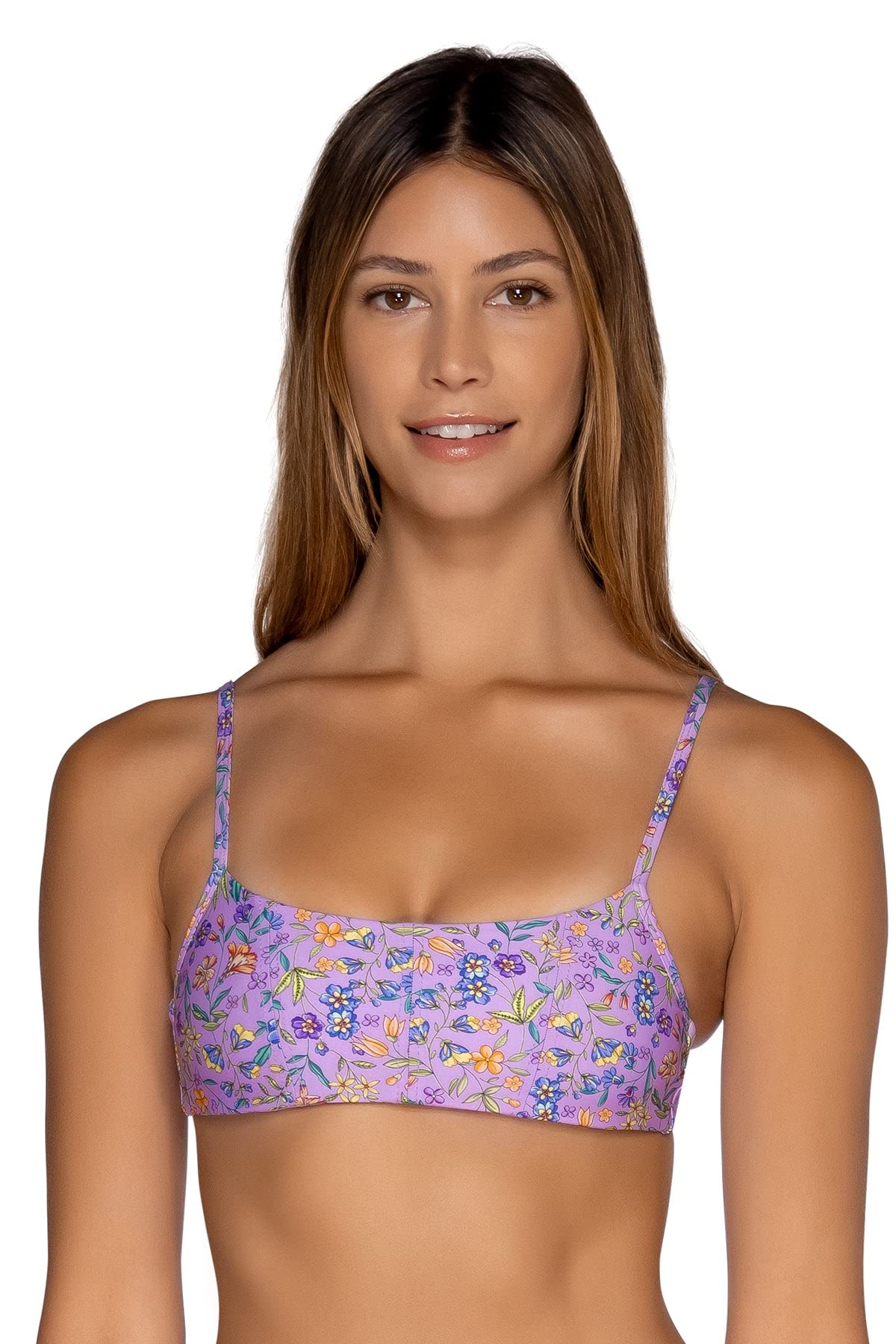 B Swim Borderline Top Women's Swimsuit Bikini Top - Sexy Adjustable Halter Bikini Top for Beach, Pool & Summer Vacations
