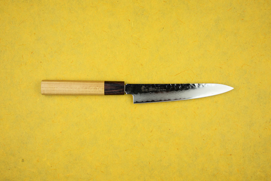 Premium Sakai Takayuki VG10 33-Layer Damascus Petty Knife 150mm - Japanese Kitchen Knife for Precision Slicing, Peeling & Garnishing - Perfect for Chefs & Home Cooks