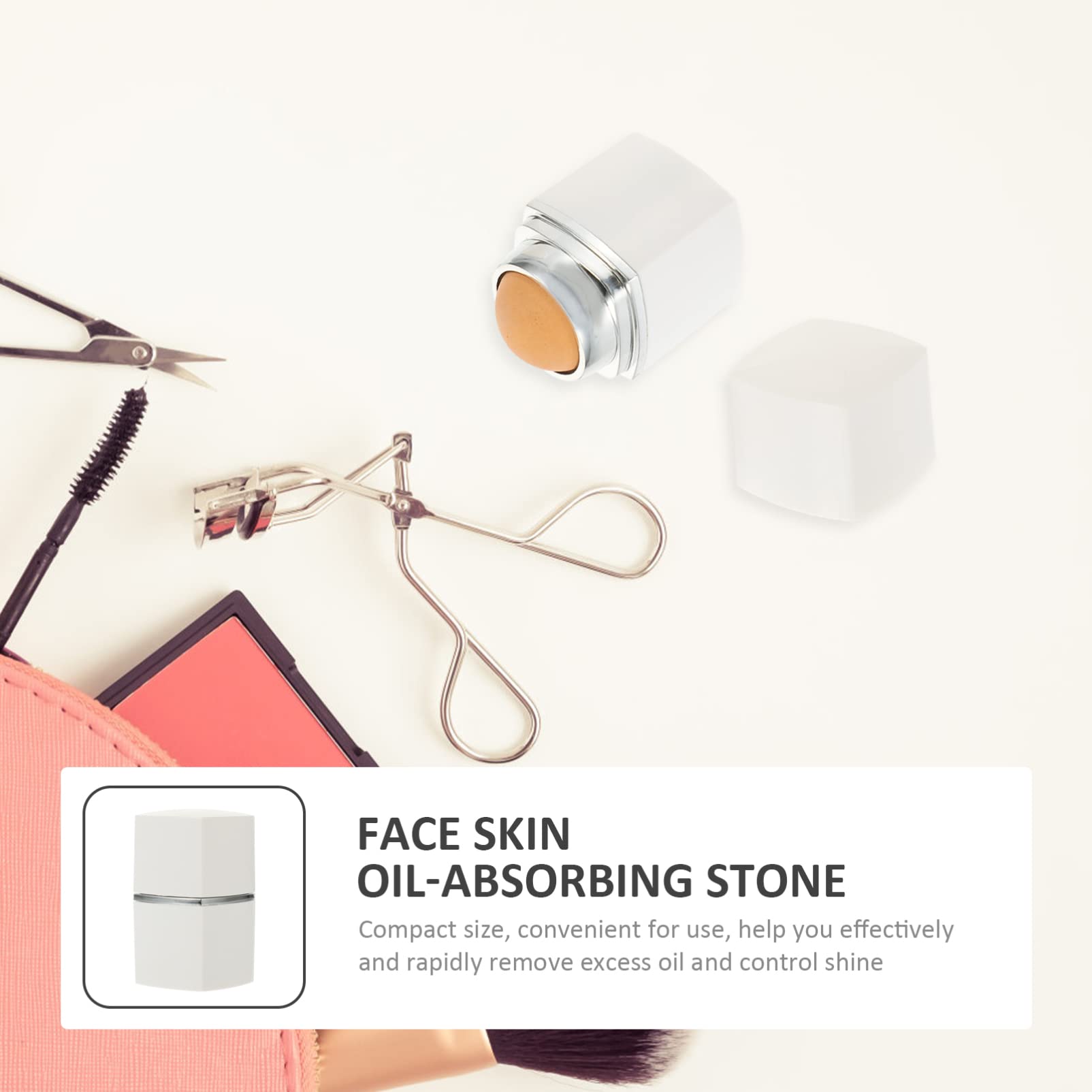 Beaupretty Volcanic Stone Roller - Oil Absorbing Face Tool for Skincare & Cleansing