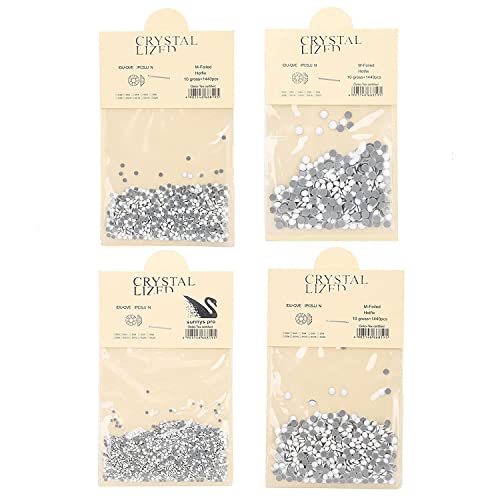 Flatback Crystal Nail Rhinestones - Round Acrylic Beads for Nail Art Designs | Perfect for Nail Salons, DIY Manicures & Professional Nail Shops