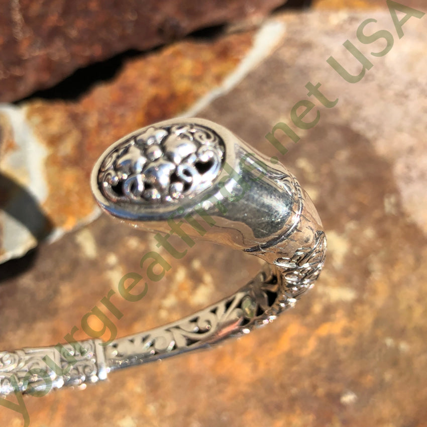 Sterling Silver Hinged Oval Bracelet for Women - Elegant Adjustable Bangle Jewelry Gift for Birthday, Anniversary & Special Occasions