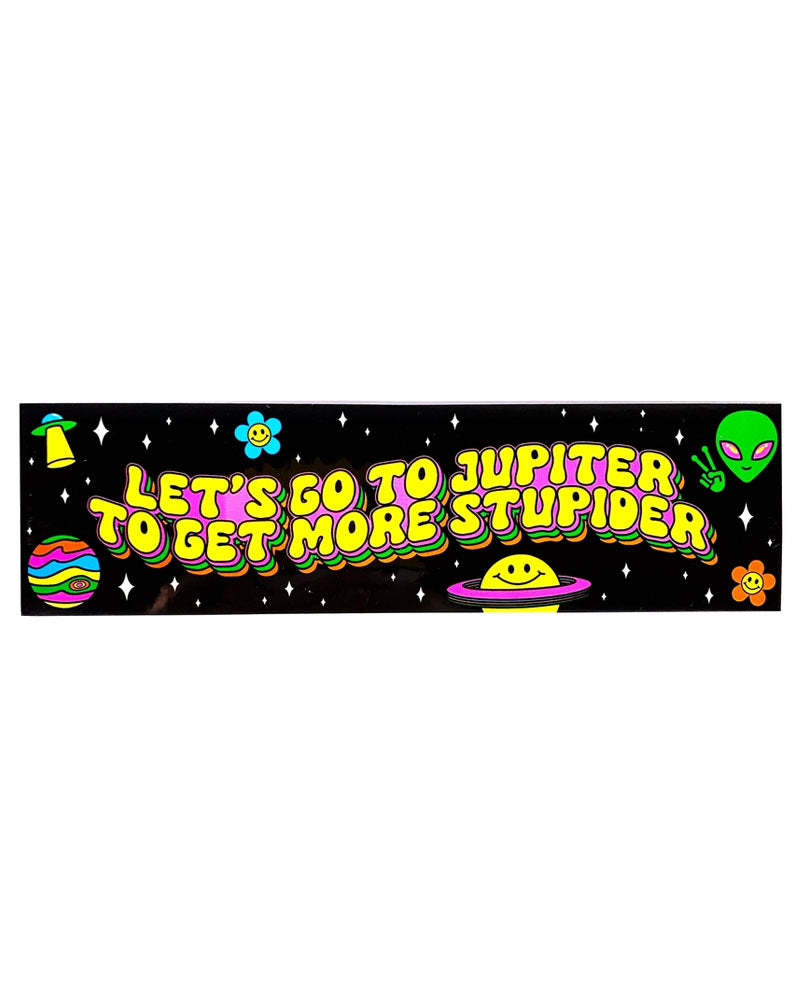 Jupiter Stupider Sticker - Fun Space-Themed Decals for Laptops, Water Bottles & Notebooks | Perfect for Space Lovers & Sci-Fi Fans
