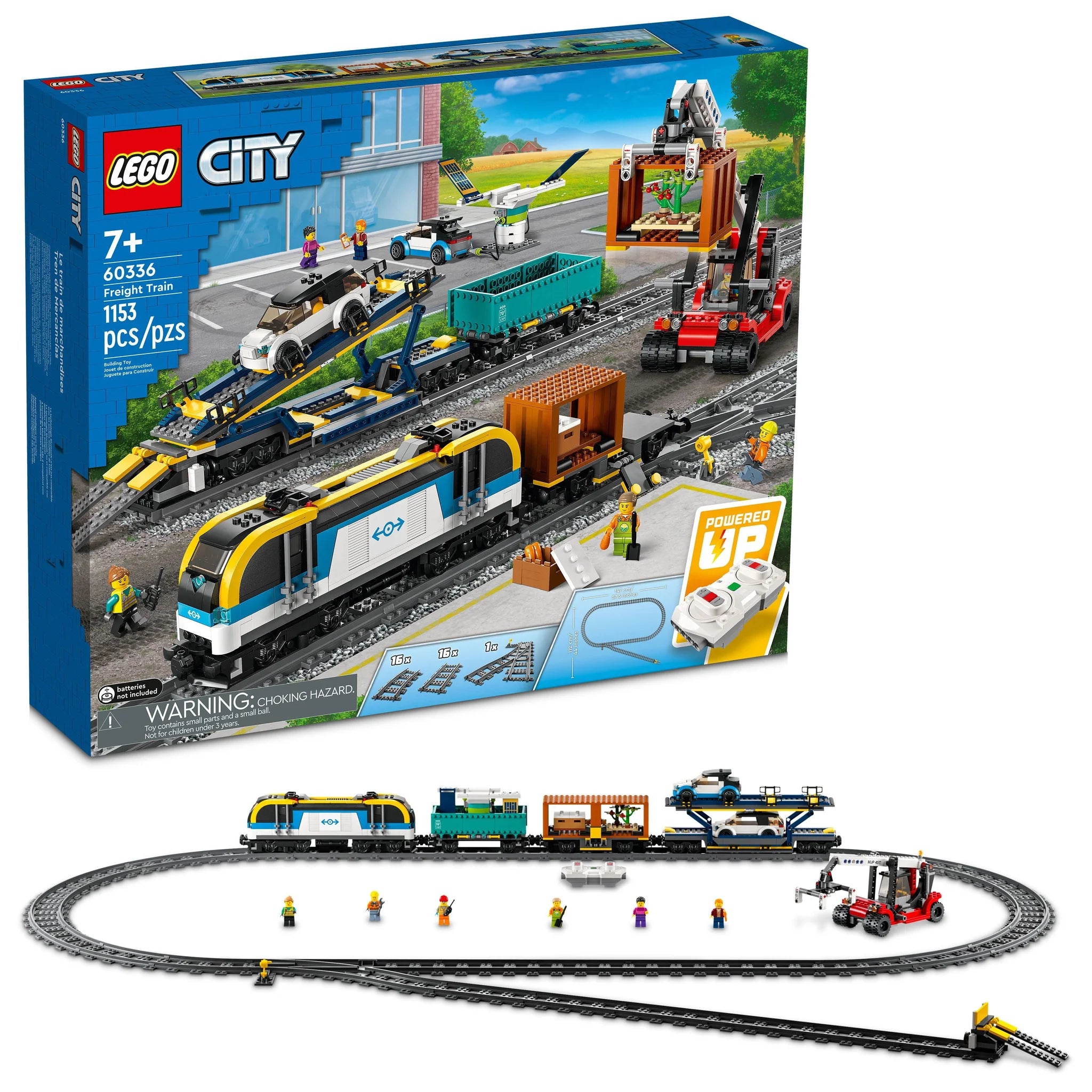 LEGO® City Freight Train Set - 60336 | Building Toy for Kids Ages 6+ | STEM Educational Train Playset for Creative Play & Collectors | Perfect for Birthday Gifts & Holiday Presents | Fun for Train Enthusiasts & LEGO® Fans
