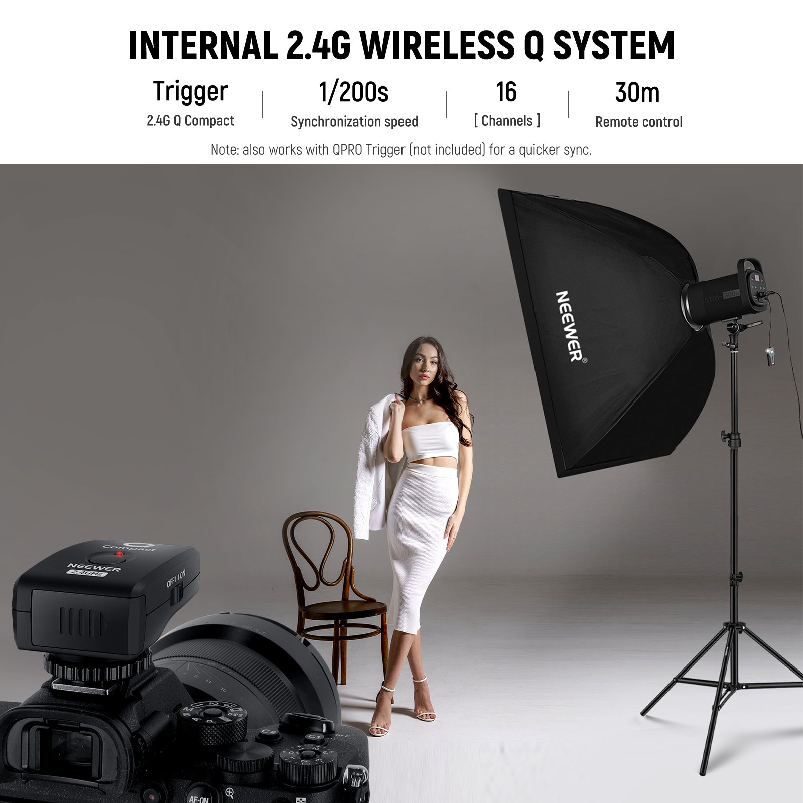 **NEEWER S101 300W Professional Strobe Flash Light for Photography - Perfect for Studio, Portrait, and Event Lighting**