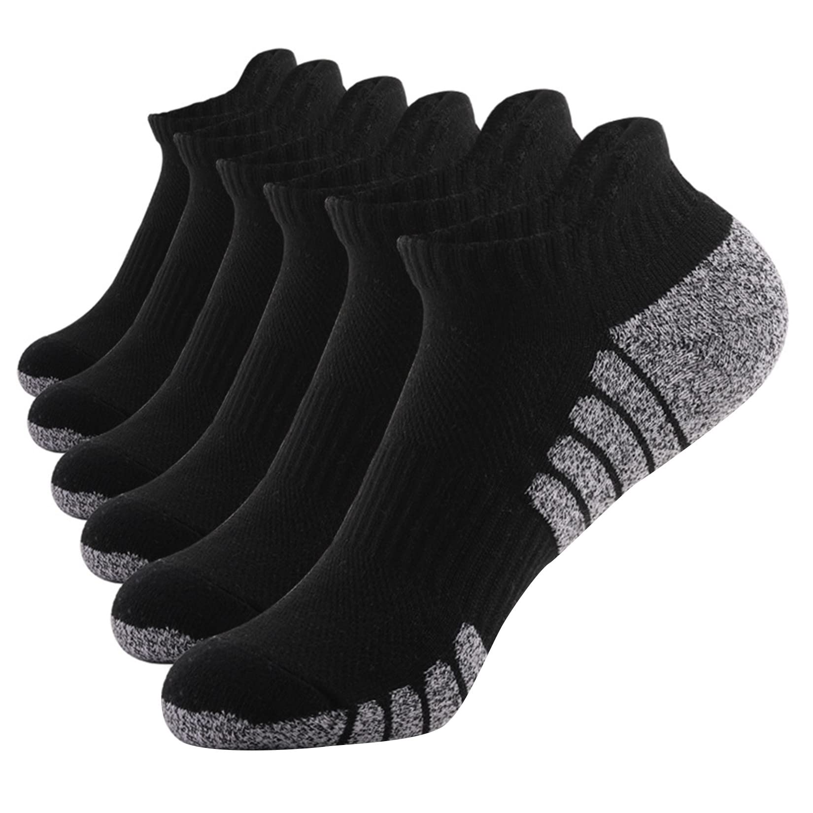 Men's Athletic Compression Ankle Socks - Anti-Slip, Moisture-Wicking & Breathable Running Socks for Workout, Sports & Daily Wear