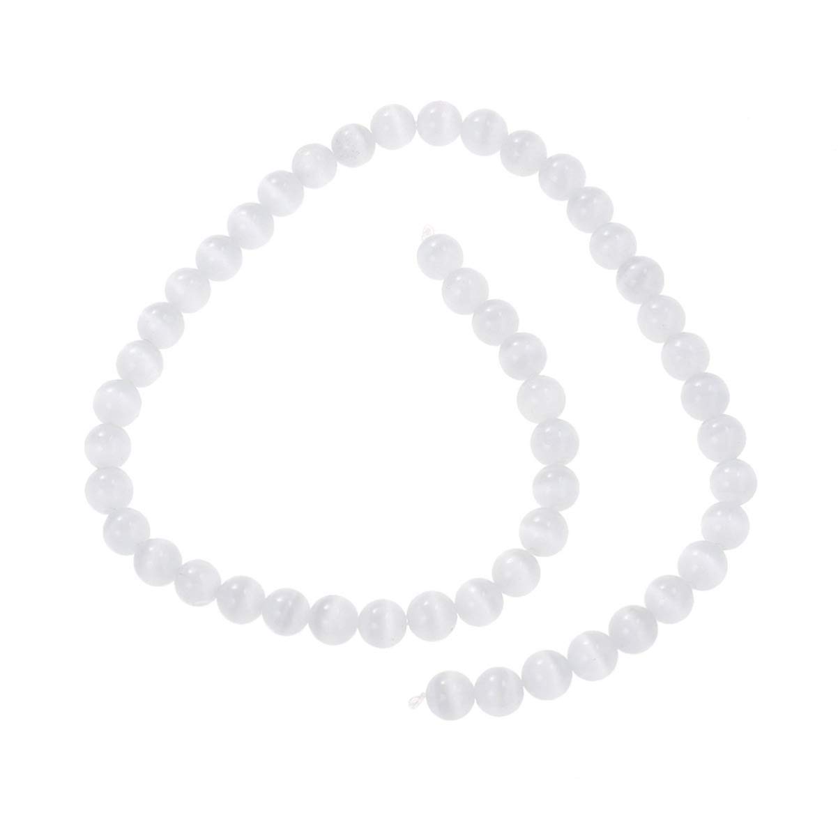 Holibanna 8mm Opal Cat's Eye Gemstone Bead Bracelet for Men - DIY Crystal Bangle Couples Matching Set | Gift for Boyfriend, Anniversary & Handmade Jewelry Making