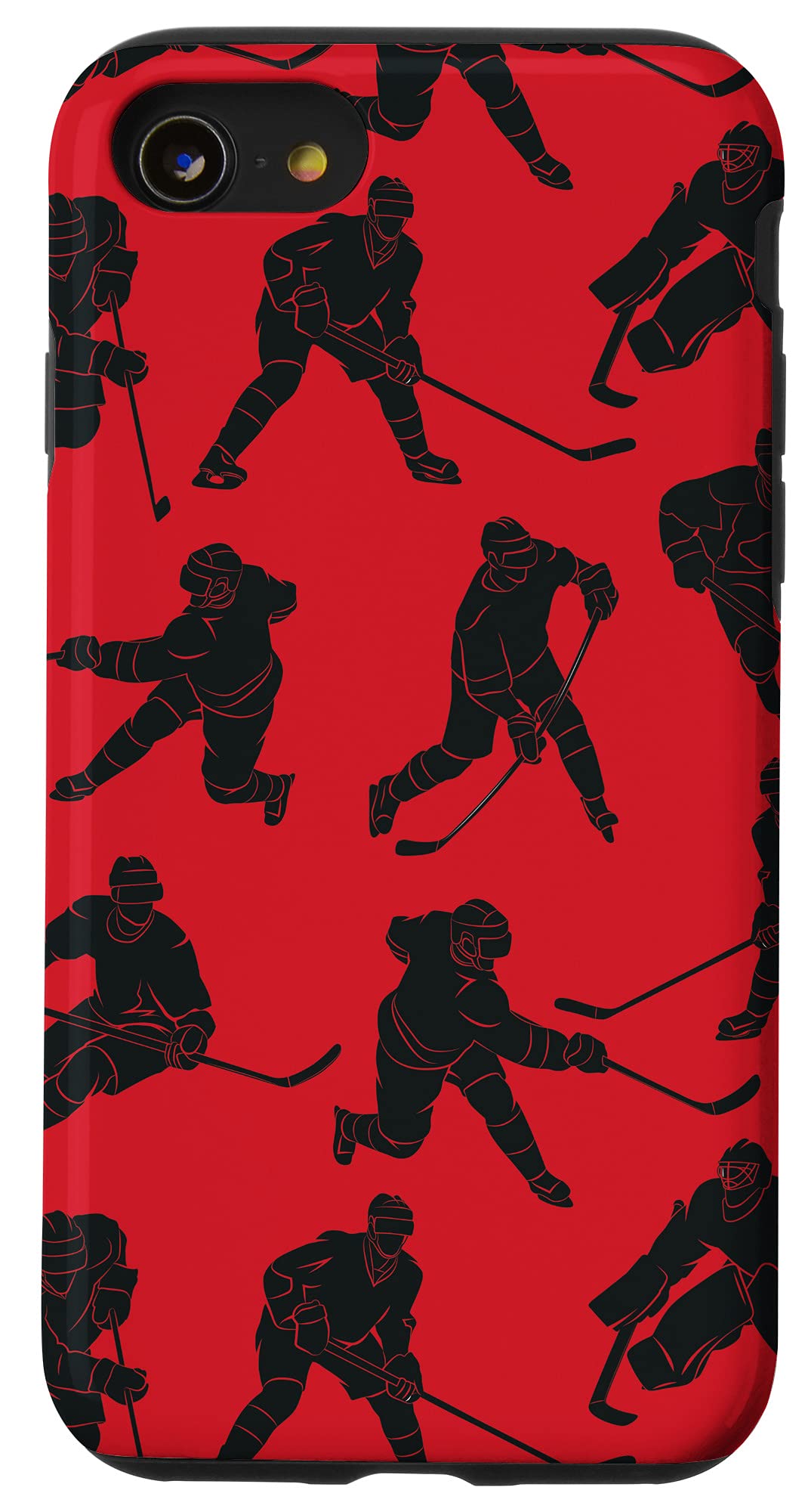 iPhone SE (2020) / 7 / 8 Shockproof Hockey Design Phone Case - Durable Protective Cover for Apple iPhone SE 2nd Gen, iPhone 7 & 8 - Perfect for Hockey Fans, Sports Enthusiasts & Everyday Use