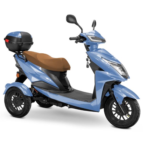Premium Full-Size 3-Wheel Mobility Scooter for Adults - Lightweight & Foldable Electric Wheelchair with Comfortable Seat - Ideal for Shopping, Travel & Outdoor Activities