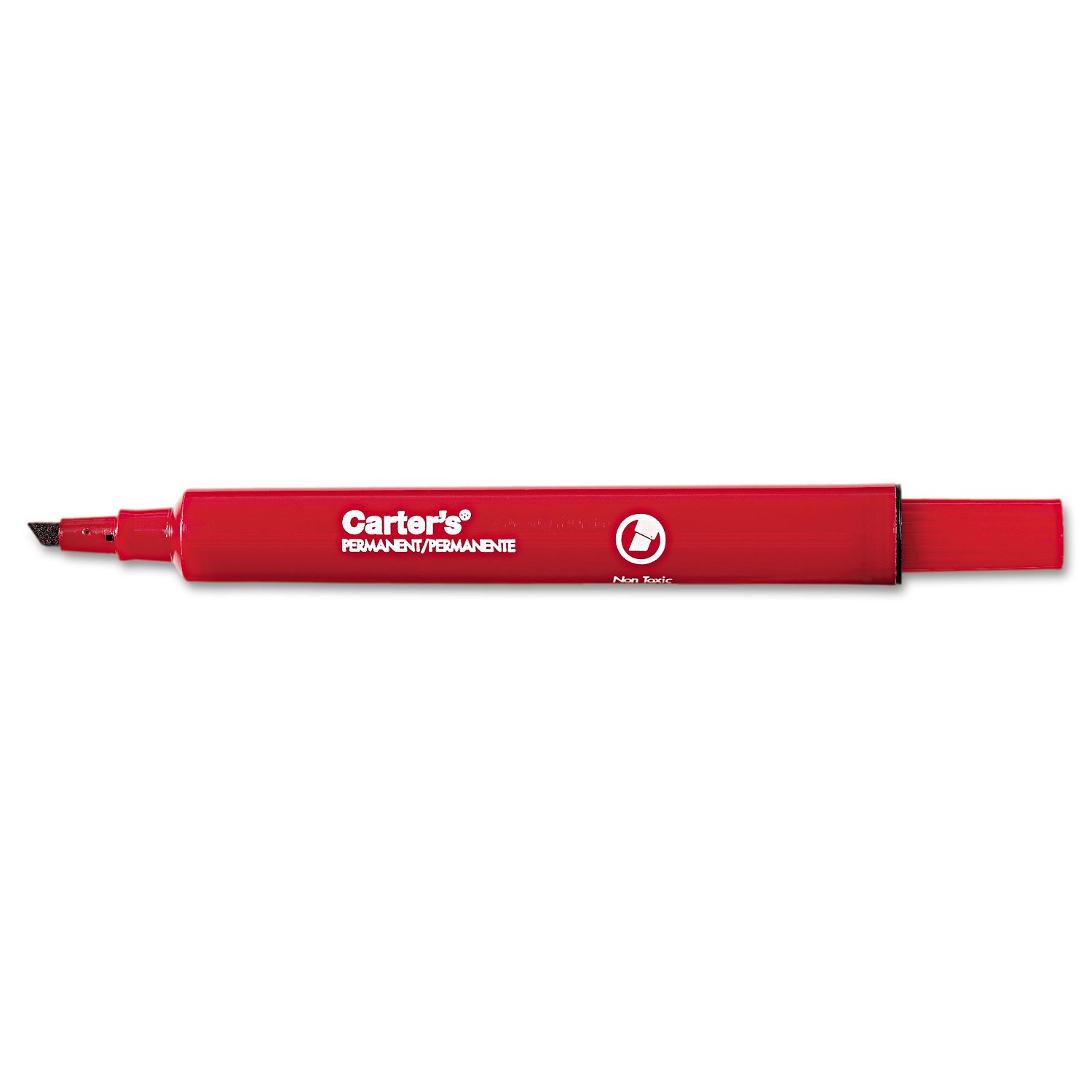Carters Large Desk Style Permanent Marker Chisel Tip - Black Ink for Office, School & Home Use - Ideal for Writing, Labeling & Craft Projects