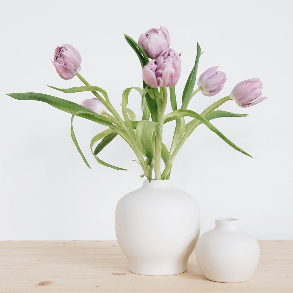 Elegant Ceramic Blossom Vase - Medium Size Handcrafted Floral Vase for Home Decor, Wedding Centerpieces & Spring Table Arrangements
