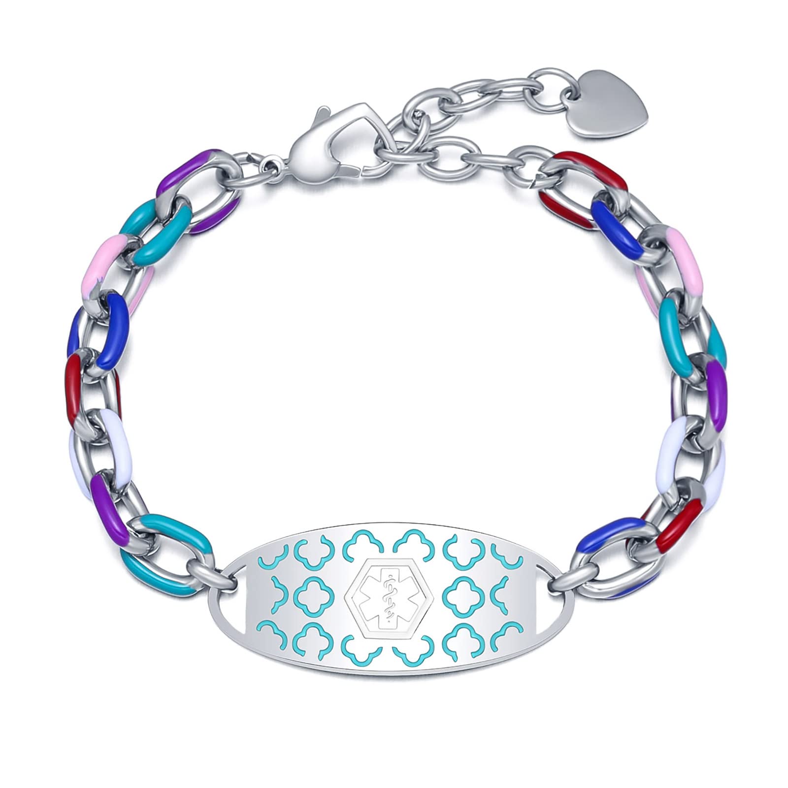 Medical Alert Bracelets for Women & Men - Personalized Customizable ID Bracelet with Emergency Medical Card - Ideal for Seniors, Allergies & Emergency Health Conditions