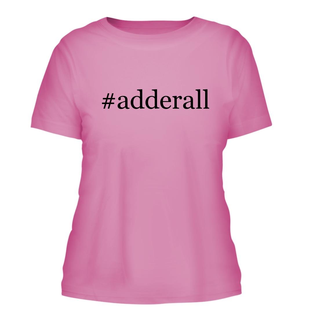 Adderall Funny Sarcastic Hashtag Women's Short Sleeve T-Shirt - Trendy Casual Tee for Streetwear & Meme Lovers