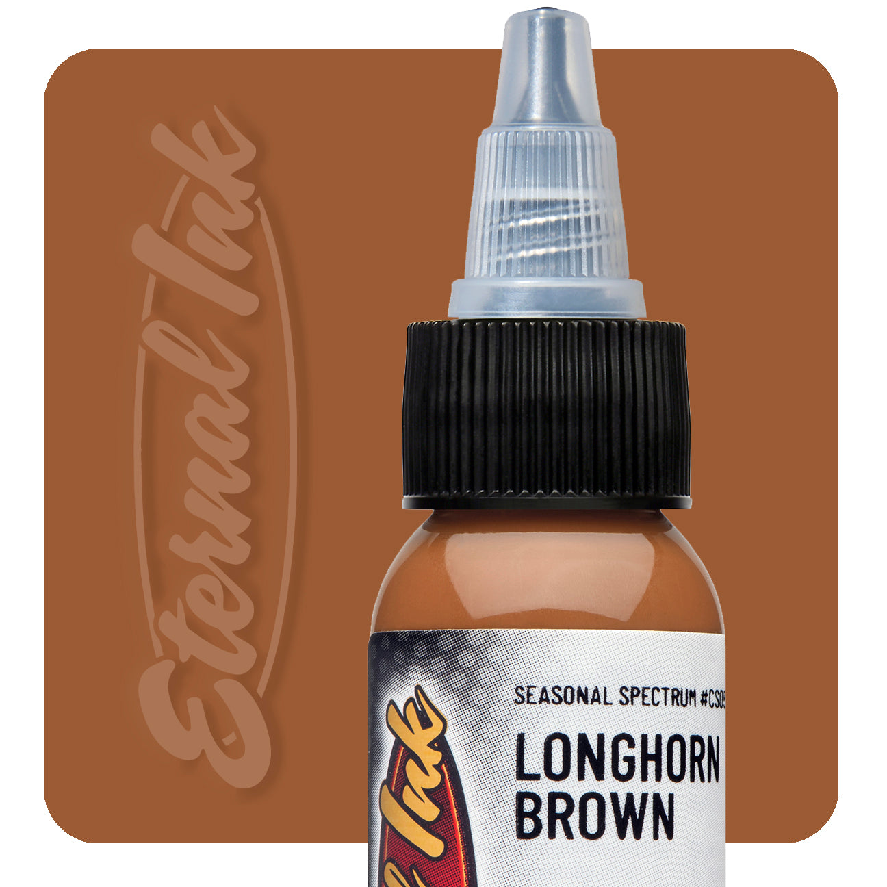 Eternal Seasonal Spectrum Longhorn Brown Ink 1oz - Premium Calligraphy Ink for Fountain Pens, Dip Pens & Art Projects - Perfect for Lettering, Journaling & Creative Writing