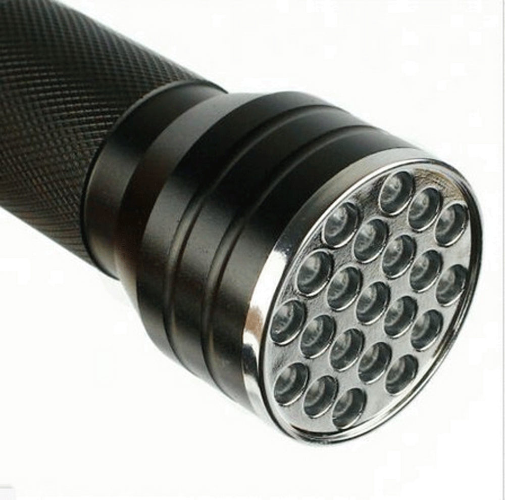 Super Bright UV Flashlight 395nm Black Light - Perfect for Detecting Counterfeit Money, Pet Stains, and Scorpion Hunting